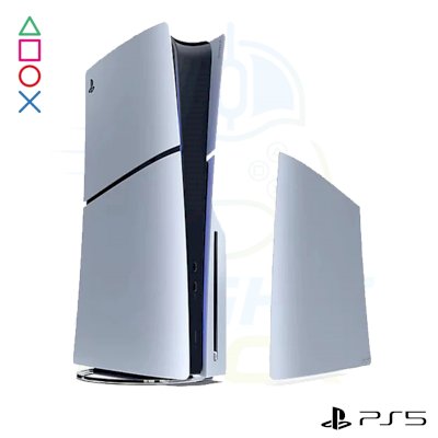 PS5 Slim Face Plate Sterling Silver