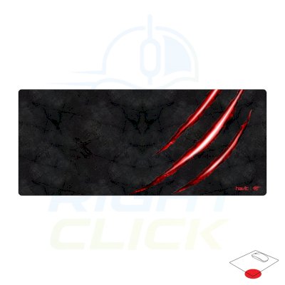 Havit HV-MP860 Mousepad, 70 cm x 30 cm Black/Red